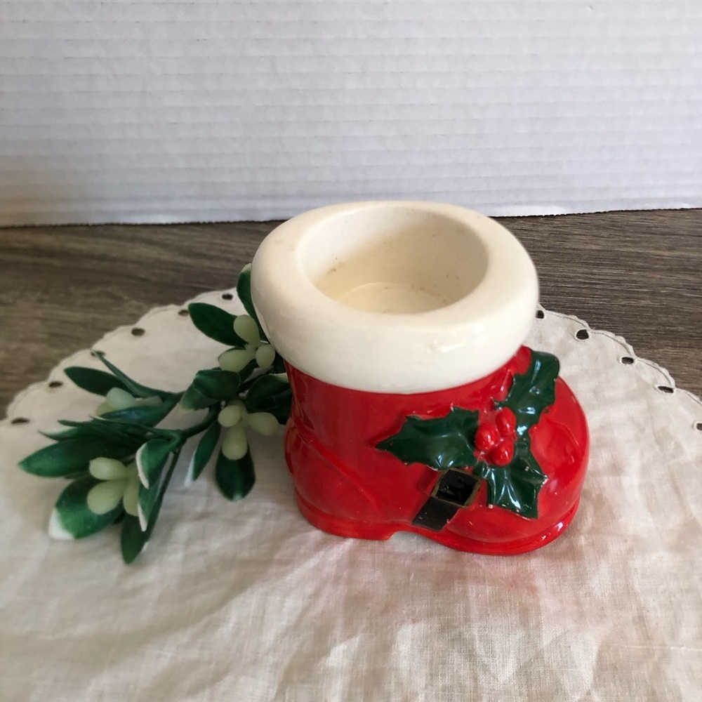 Vtg Ceramic Candle Holder - Japan - Picture 2 of 11